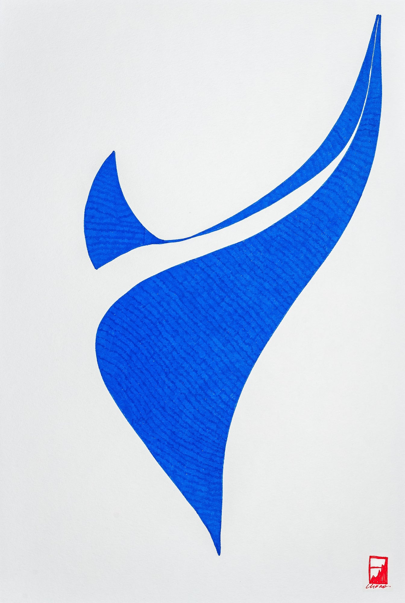 Black and Blue II :Framed